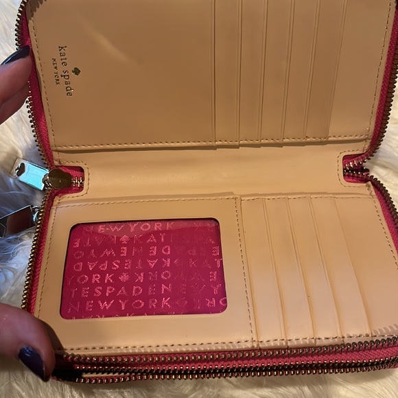 KATE SPADE GREY STREET TIERA PEBBLED LEATHER DOUBLE ZIPPERED - Picture 5 of 9